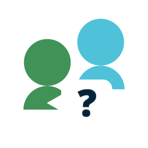 two people in conversation