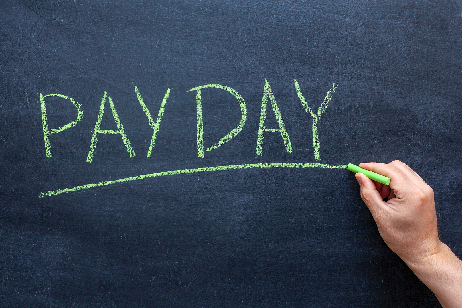 The word Payday written on a blackboard - article about changes to payday super in Australia
